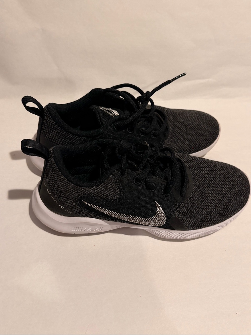 Nike Kids Black & White Knit Trainer Sneakers